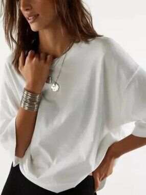 URBAN OUTFITTERS BDG OVERSIZED BOXY WHITE TEE TSHIRT TOP NEW XL
